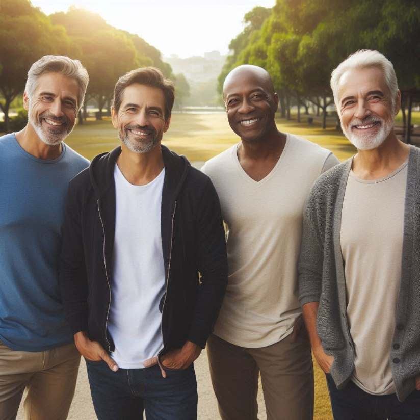 healthy middle aged men